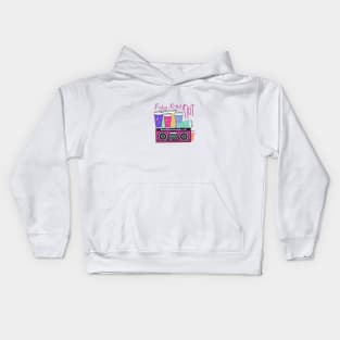 Friday Night Riot - boombox and party cups Kids Hoodie